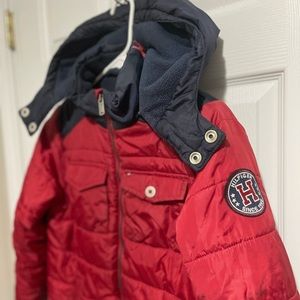 Tommy Hilfiger Boys Red Quilted Jacket - Coat - Kids sz. M 10-12